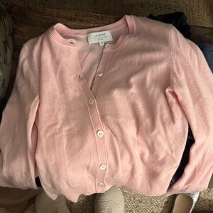 La Ligne Pink Button-Up Cardigan